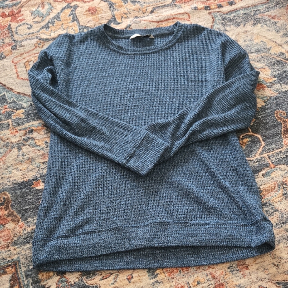 Sonoma Blue Textured Women's Top